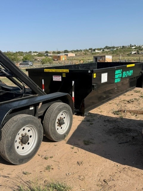 Amarillo Dumpster Rentals 15-yard roll-off dumpster delivered to a customer in Amarillo, TX