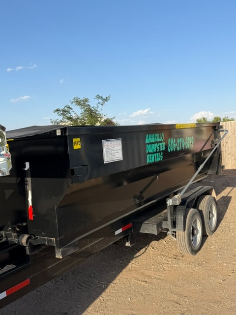 ADR Dumpster — Gravel Road Delivery — Amarillo, TX