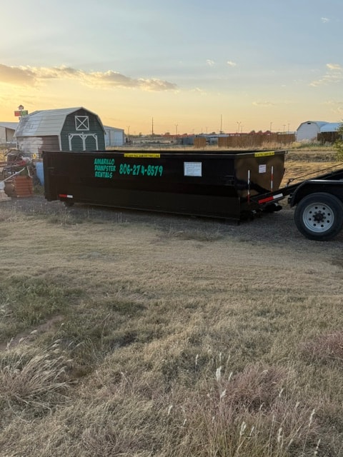 Yard Debris Loaded — Rural Cleanup — Texas Panhandle